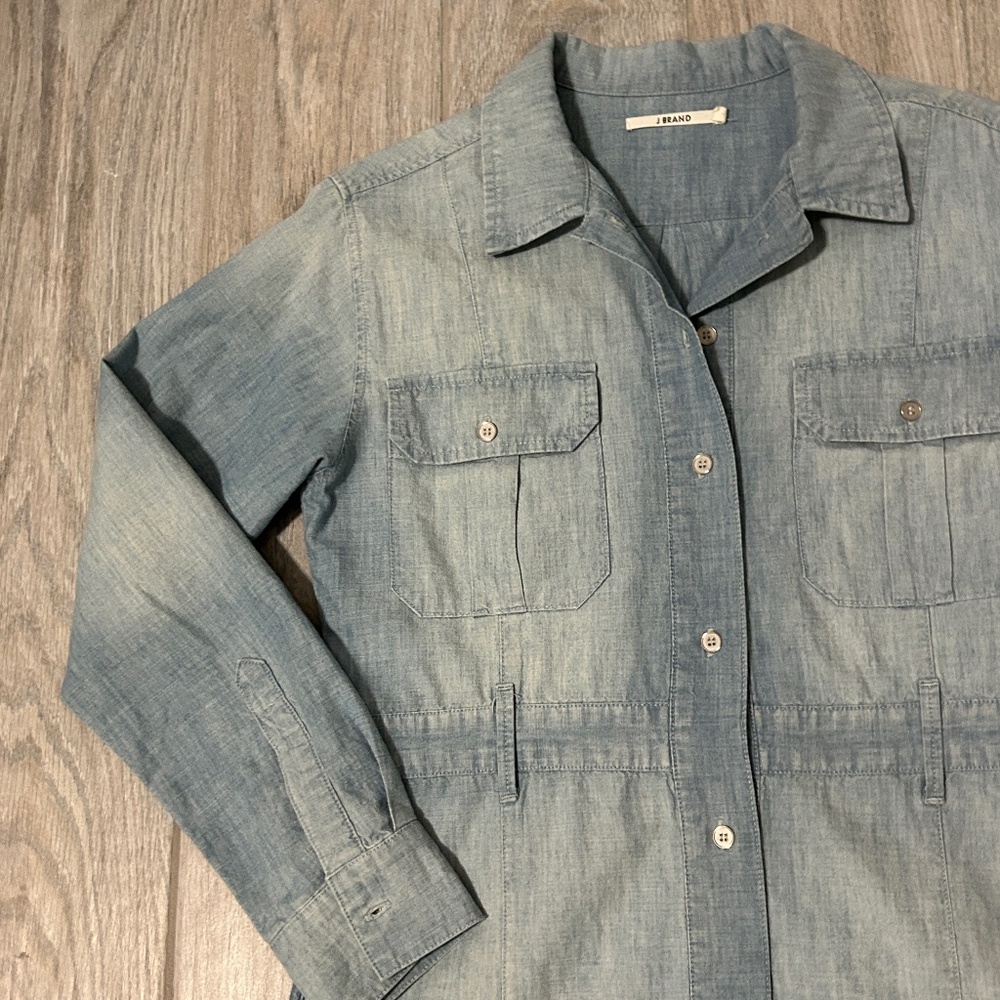 LIKE NEW! Women's J Brand Chambray Dress - XS - Picture 3 of 8